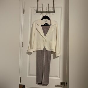 Red Haute super soft elegant pant suite, feels like Cashmere.